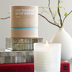 100 good wishes candle