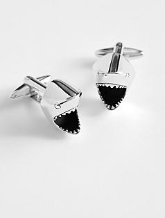 zaunick shark cuff links