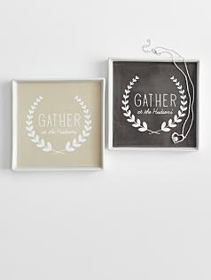personalized gather porcelain catchall
