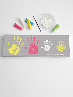 large handprint canvas set