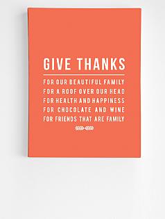 personalized give thanks wall art
