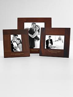 personalized deluxe wood wedding frame