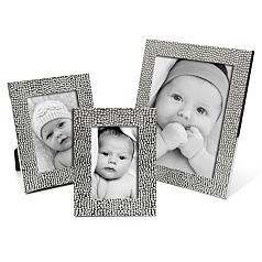 silver shimmer baby frame