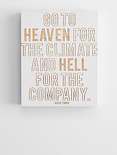 Mark Twain quote wooden wall art