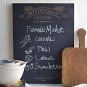 personalized kitchen notes chalkboard
