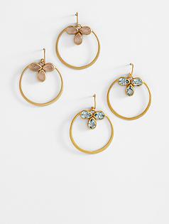 triple gemstone meaning earrings