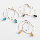 nugaard gemstone drop earring