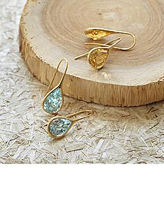 classic birthstone drop earrings