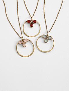 triple gemstone meaning necklace