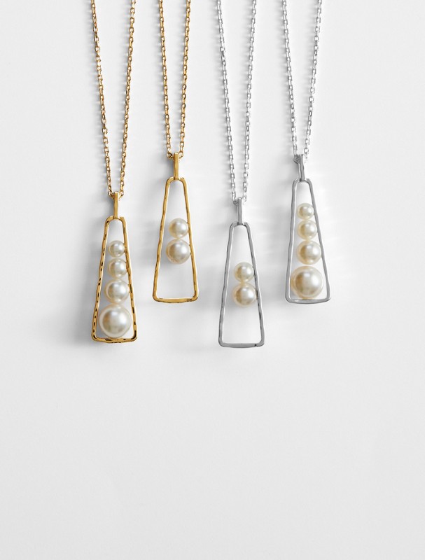 family pearl pendant necklace