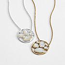 hidden message family necklace