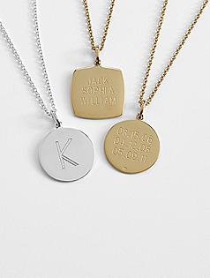 personalized charm necklace