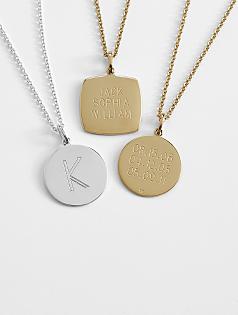 personalized charm necklace