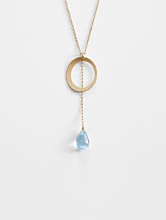 mabel chong blue topaz necklace