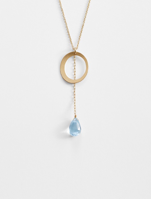 mabel chong blue topaz necklace