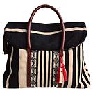 mercado global stripe brocade weekender bag