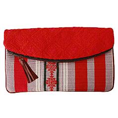 mercado global rosa brocade marabella clutch