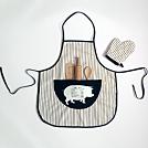 children's pig apron set