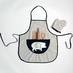 children's pig apron set