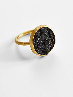 nina nguyen bedford black druzy ring
