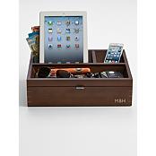 personalized wood charging station + valet