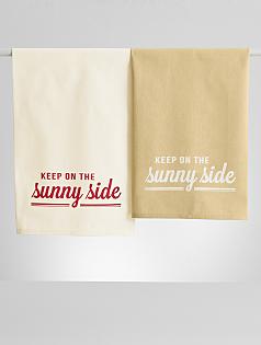 keep on the sunny side kitchen towel