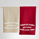 when life hands you lemons kitchen towel