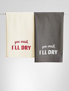 you wash, i'll dry kitchen towel