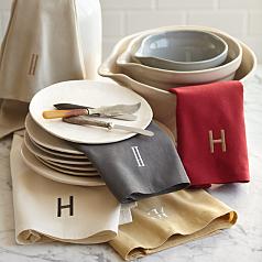 personalized embroidered kitchen towel