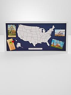US map keepsake display