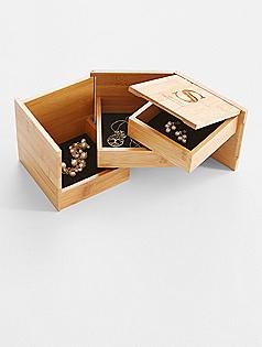 personalized square nested jewelry box