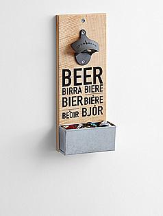 languages of beer wall bottle opener