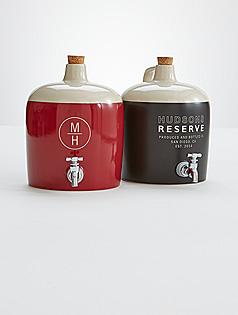 personalized ceramic liquor decanter