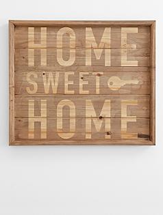 home sweet home wood sign