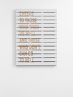 toasts quotes slat wood sign