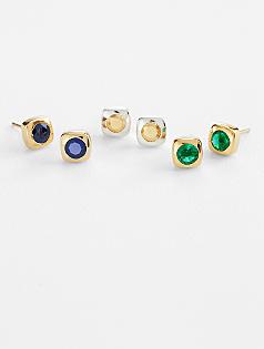 anniversary stone earrings