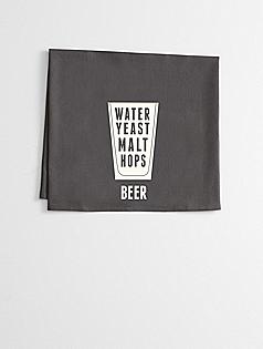 beer ingredients kitchen towel