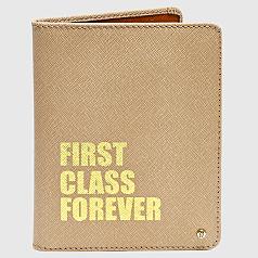 first class leather passport holder
