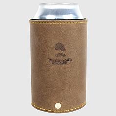 leather beer koozie