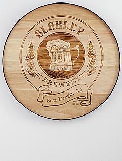 personalized beer barrel sign