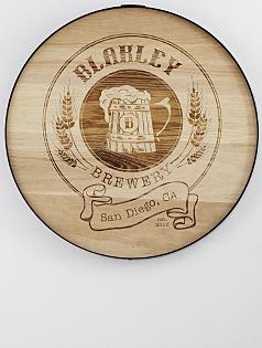 craft beer barrel sign