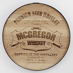 personalized whiskey barrel sign