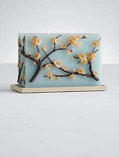 cherry blossoms candle