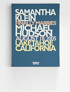 personalized celebration wall art