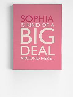 personalized "kind of a big deal" wall art