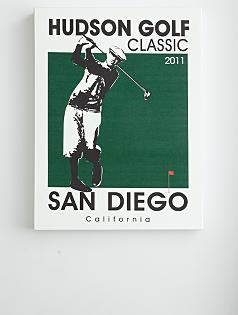 personalized golfer wall art