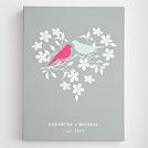 personalized love birds wall art