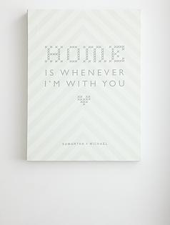 personalized home is... wall art