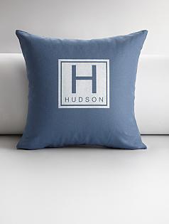 personalized monogram throw pillow cover