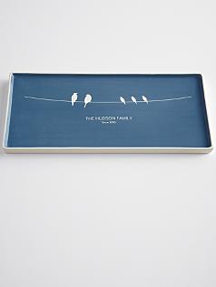 ceramic catchall rectangle birds on a wire